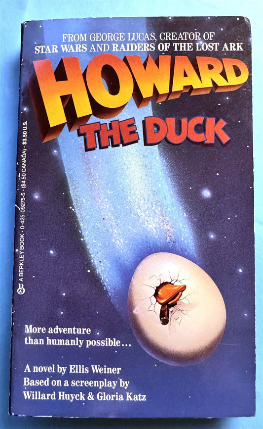 HOWARD THE DUCK movie-tie-in book Ellis Weiner (1986) Fine 1st edition