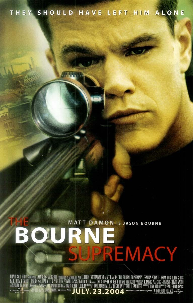 Matt Damon BOURNE SUPREMACY original studio movie poster 11x17
