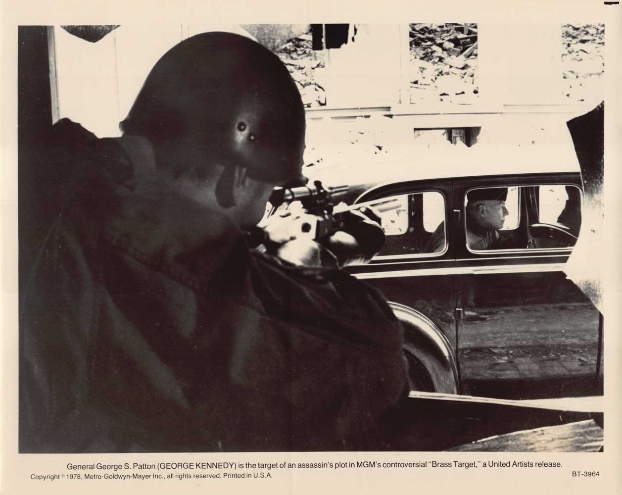 George Kennedy BRASS TARGET original 8x10 press photo 1978