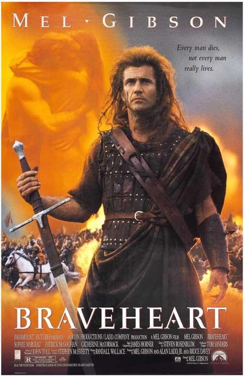 Mel Gibson BRAVEHEART movie poster 11x17
