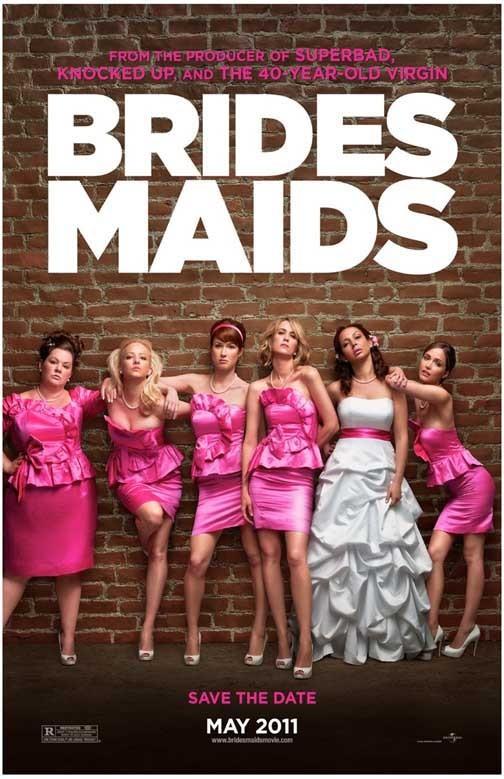 Rose Byrne BRIDESMAIDS Kirsten Wiig movie poster 11x17