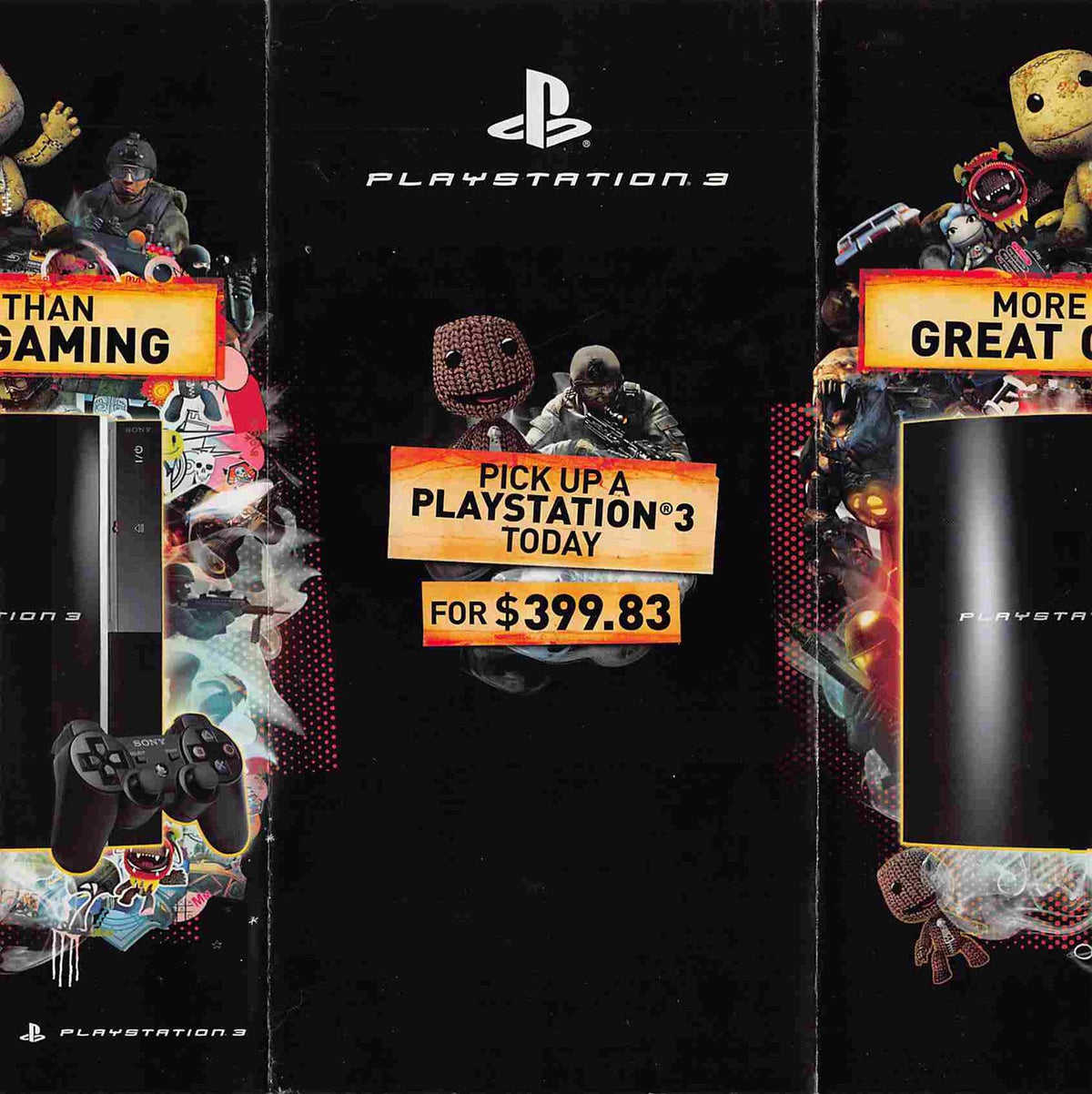 PS3 original Sony Playstation 3 brochure catalog 2008