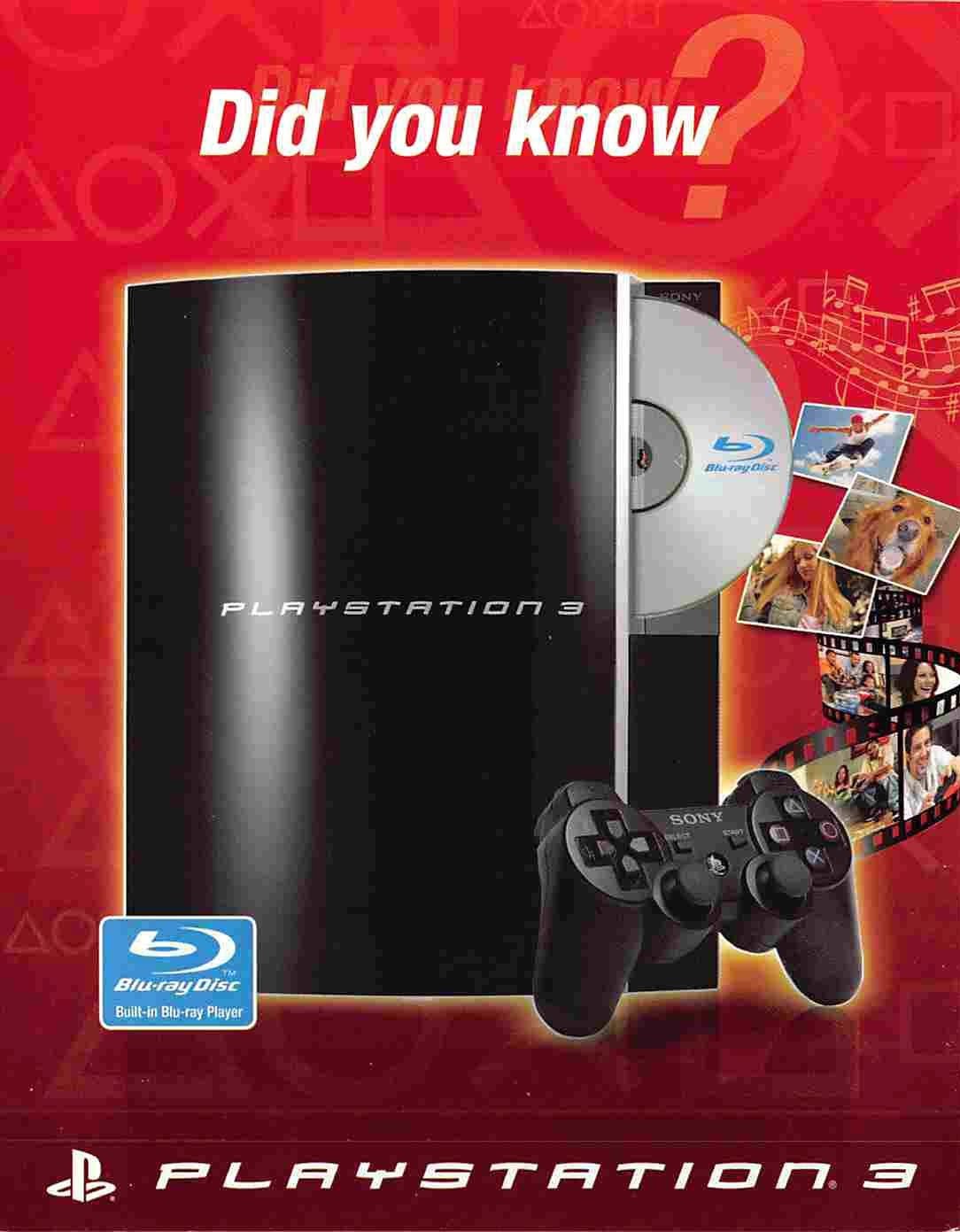 PS3 original Sony Playstation 3 bilingual brochure catalog 2008