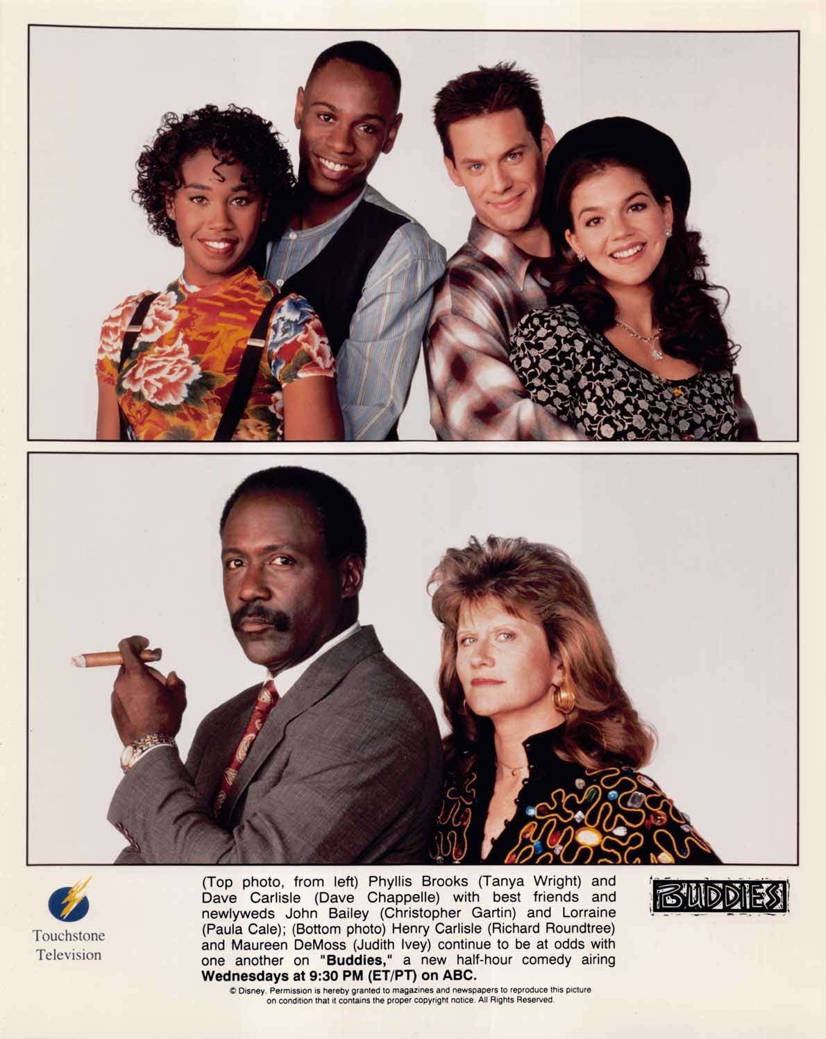 Dave Chappelle BUDDIES Judith Ivey Richard Roundtree original press photos 1996
