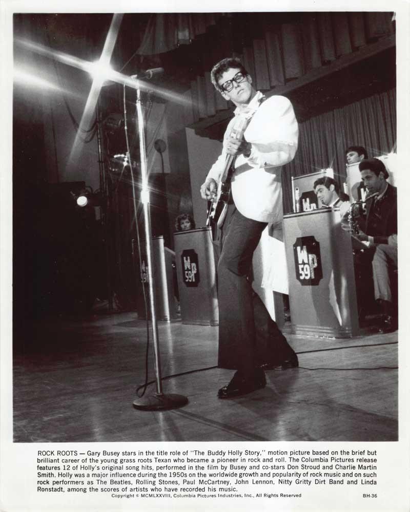Gary Busey BUDDY HOLLY STORY Don Stroud original 8x10 press photos 1978