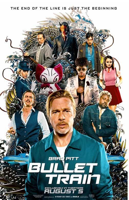 Brad Pitt BULLET TRAIN advance movie poster 11x17