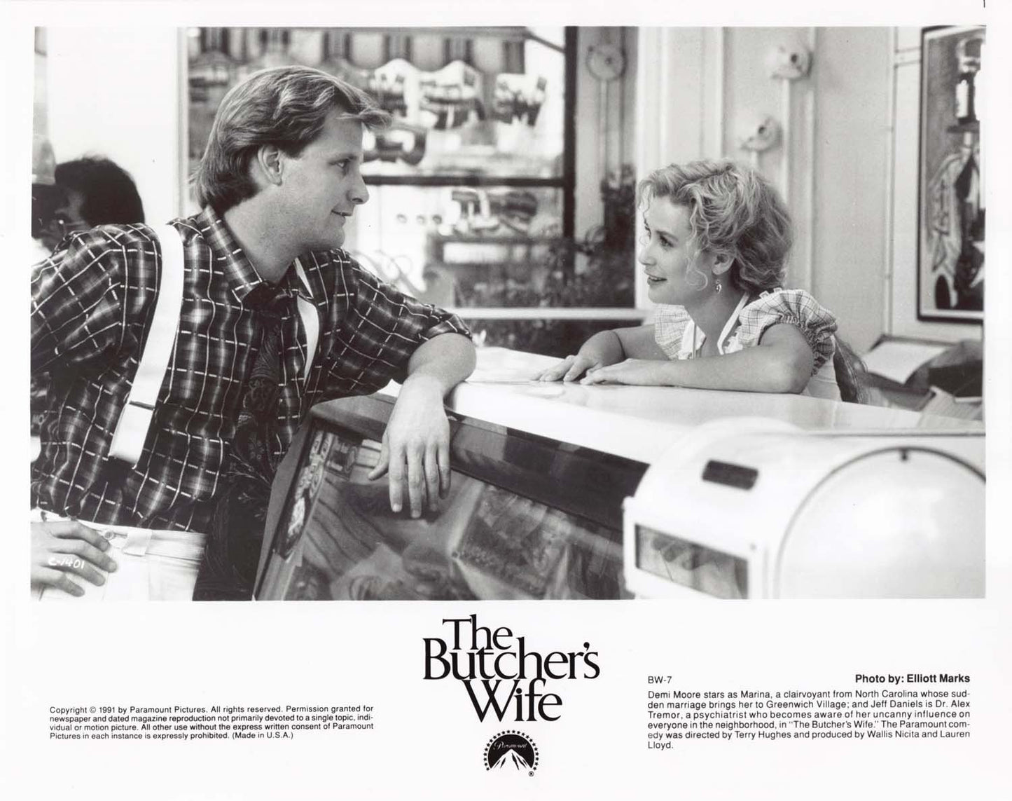 Demi Moore BUTCHER'S WIFE Jeff Daniels original press photos 1991