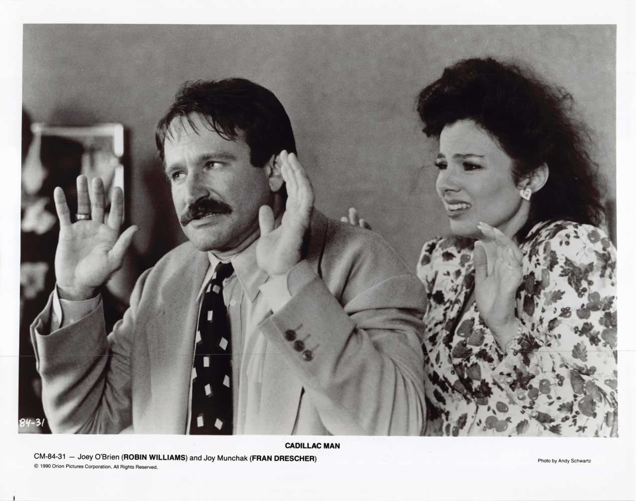 Robin Williams CADILLAC MAN Fran Drescher original 10x8 press photo