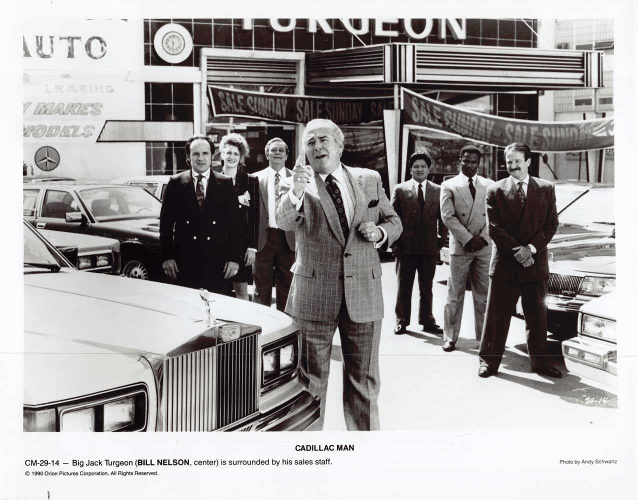 Robin Williams CADILLAC MAN Bill Nelson original 10x8 press photo 1990
