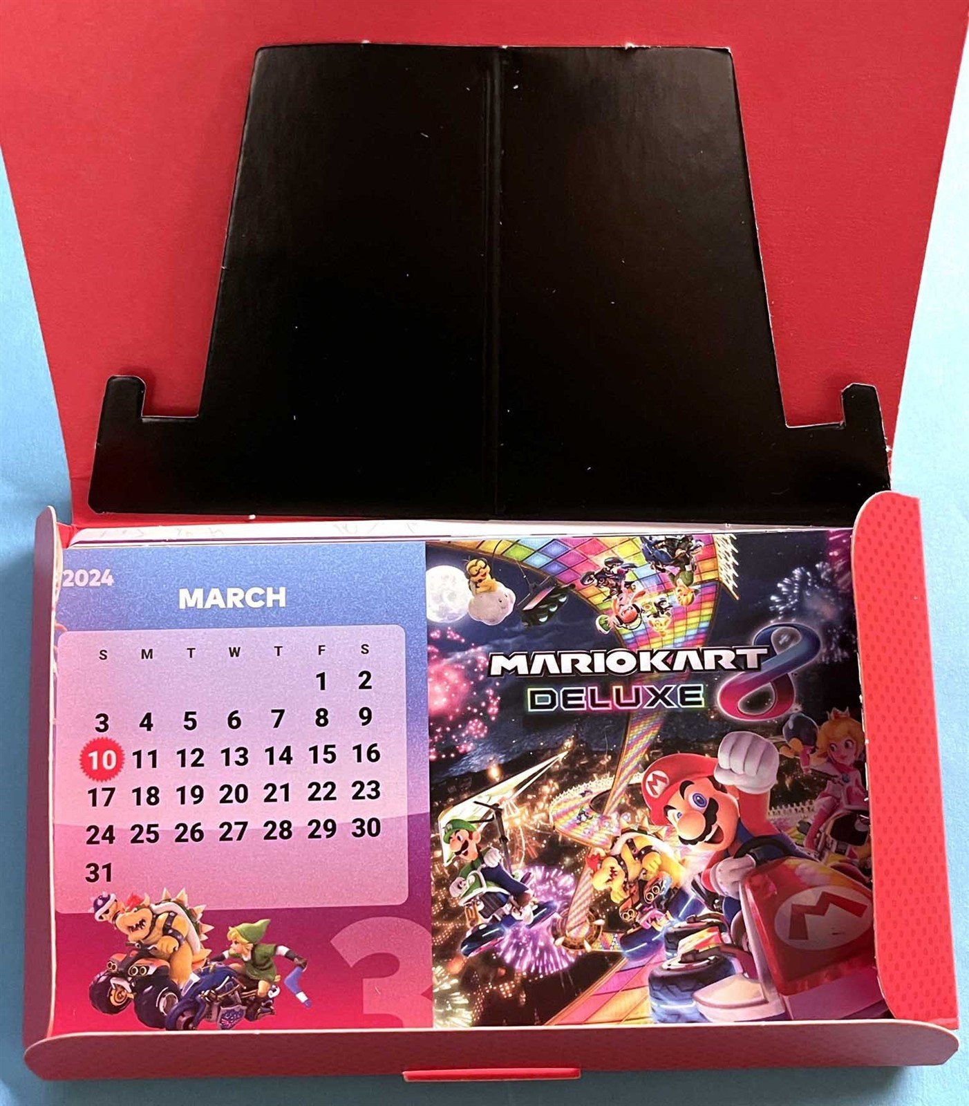 Nintendo Switch SUPER MARIO CALENDAR 2024-2025 bilingual promo NEW Gamestop