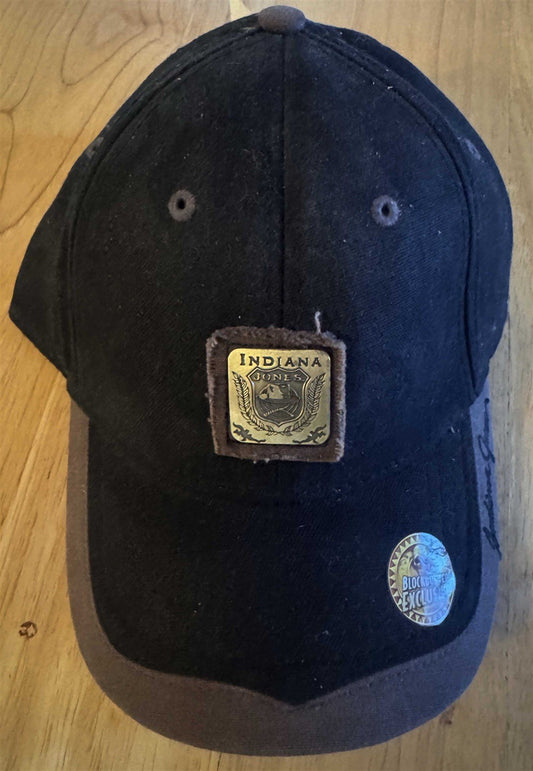 2008 Dorfman INDIANA JONES metal ingot baseball cap BLOCKBUSTER VIDEO exclusive