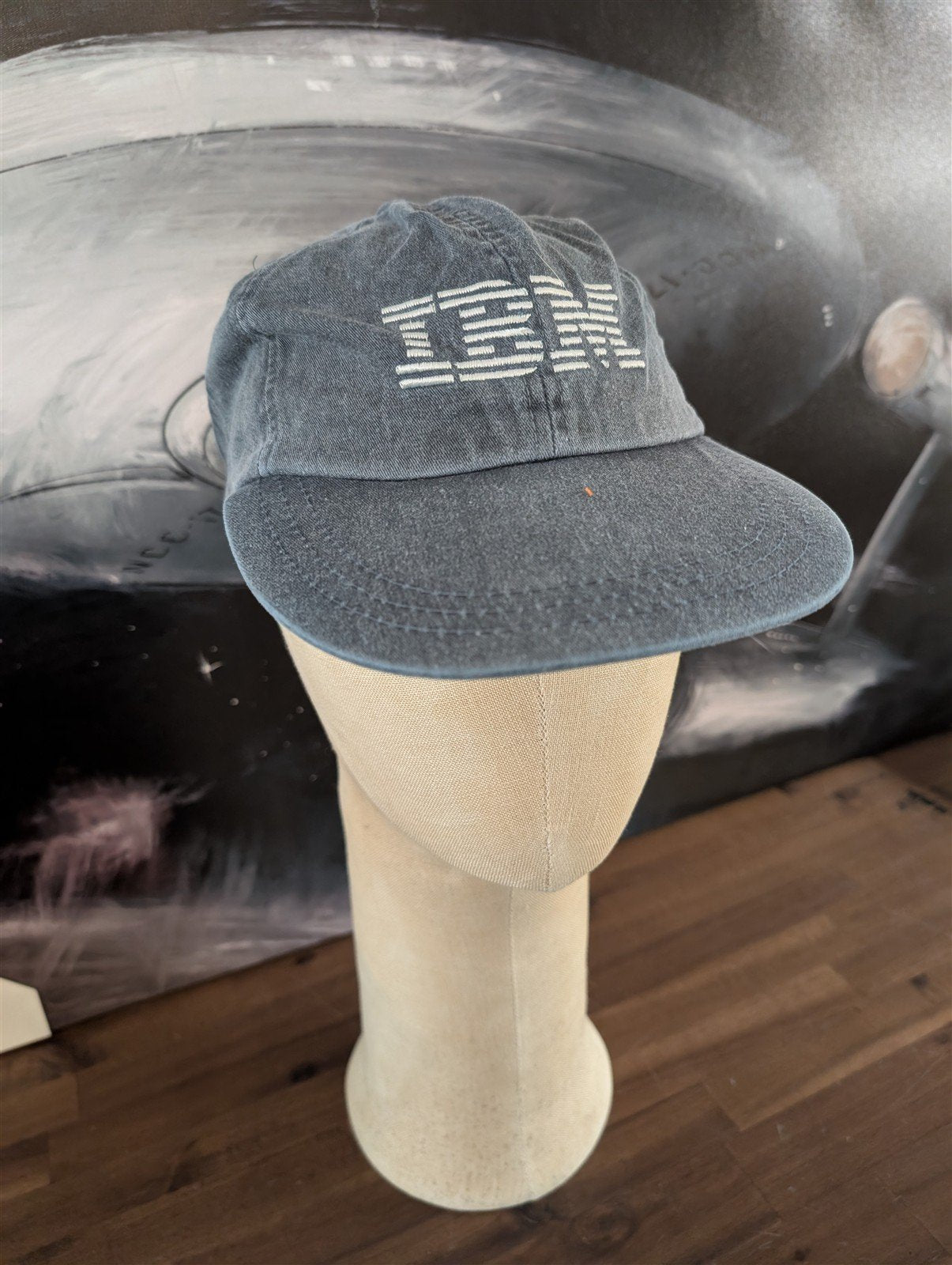 IBM 1980's promotional grey baseball cap