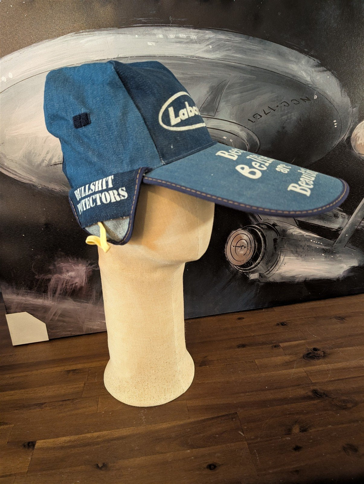 LABATT'S 1970's promotional BEER BELLIES ARE BEAUTIFUL 'hunting' cap RARE