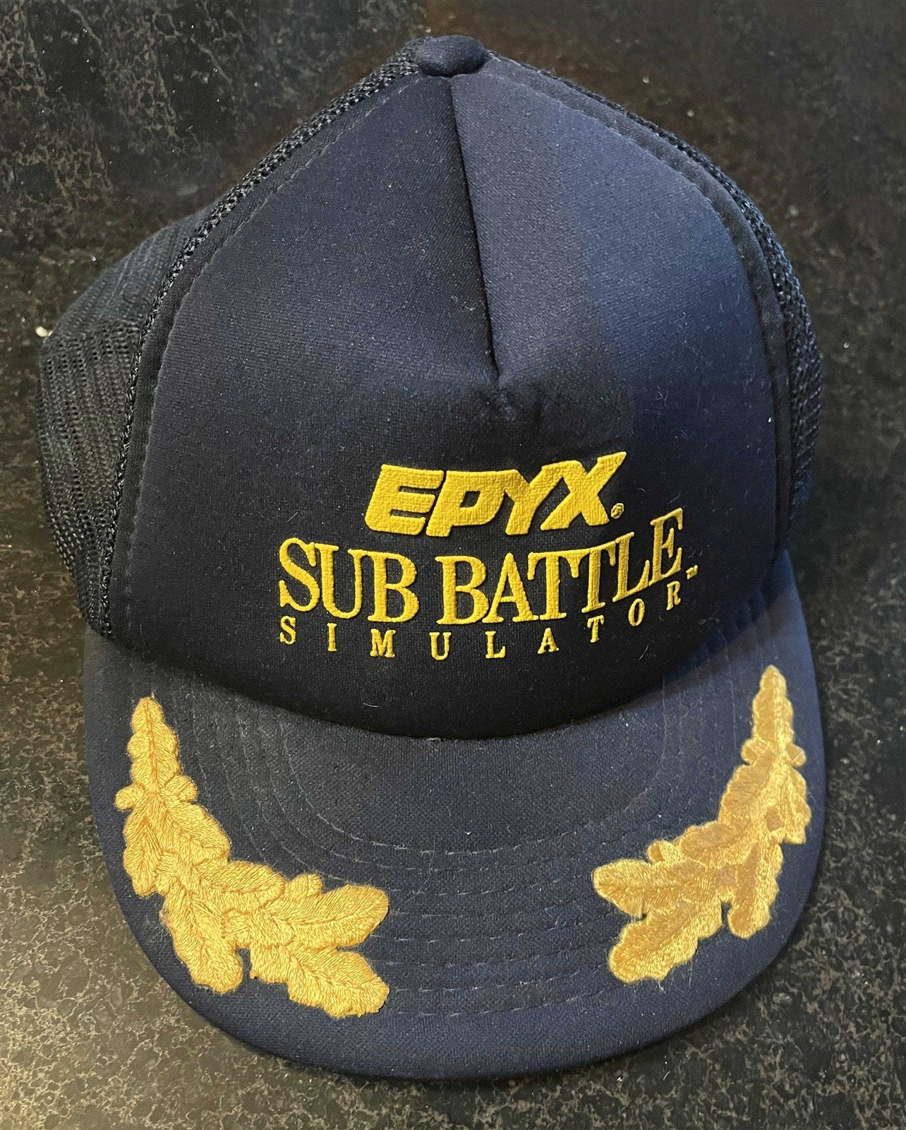 Epyx 1987 SUB BATTLE SIMULATOR video game promo snapback cap