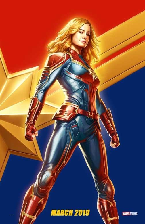 Brie Larson CAPTAIN MARVEL advance character movie poster 11x17