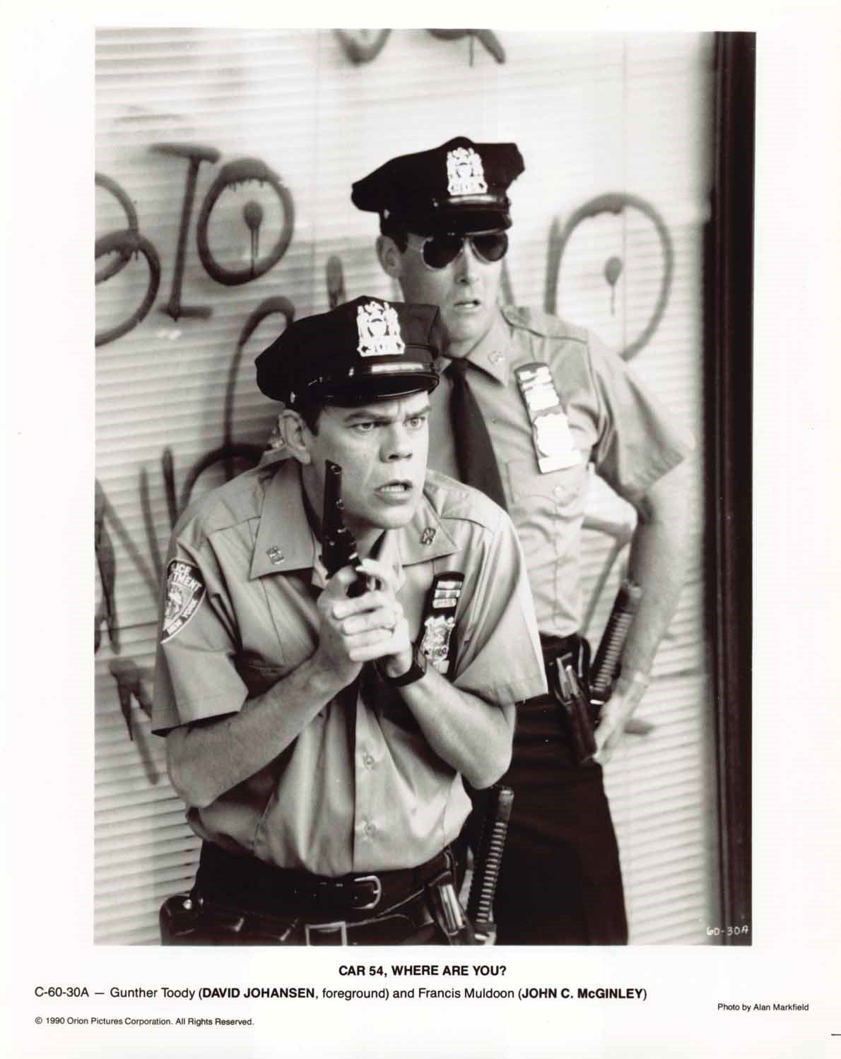 David Johansen CAR 54 WHERE ARE YOU John C. McGinley original press photo 1990