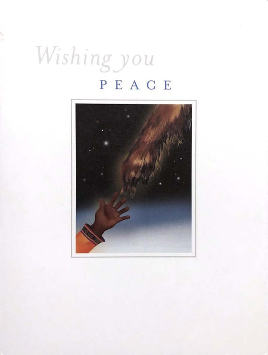 STAR WARS Lucasfilm 2001 'Wishing You Peace' Chewbacca Christmas Card