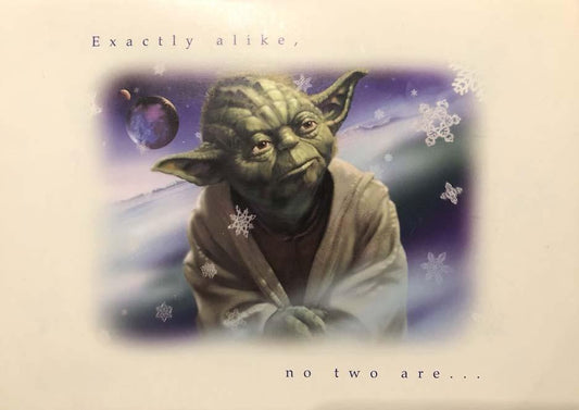 STAR WARS Lucasfilm 2002 YODA "Exactly Alike..." Christmas Card