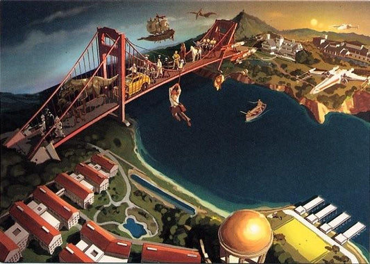 STAR WARS Lucasfilm 2005 Golden Gate Bridge Christmas Card
