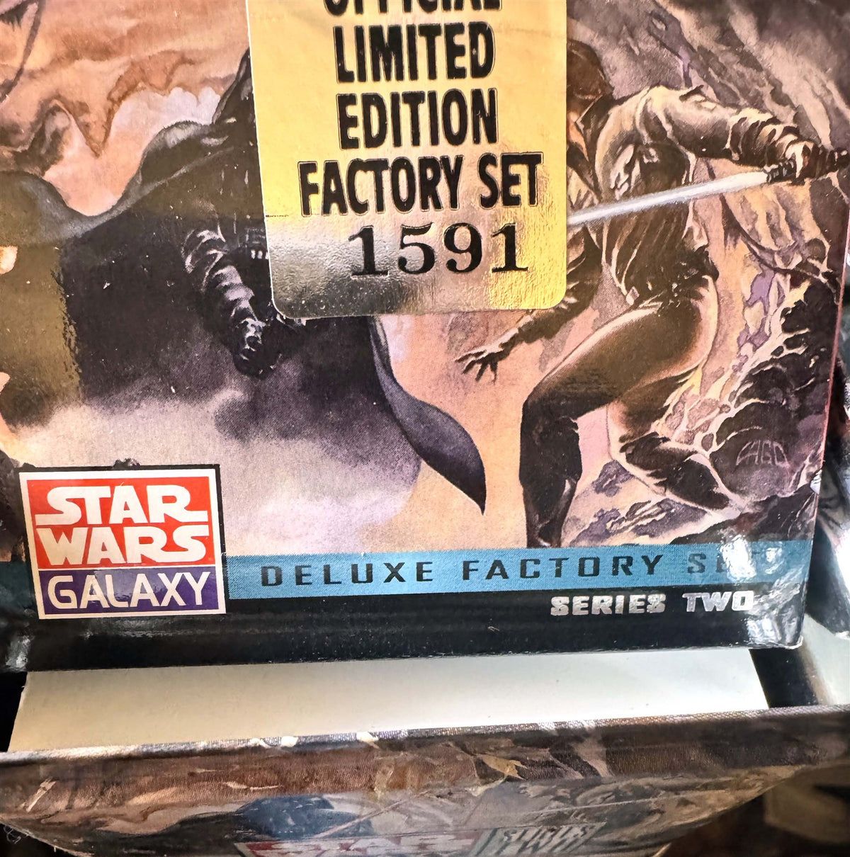 1994 Topps STAR WARS GALAXY Series 2 Collectors Tin Factory Stamped Set #1591