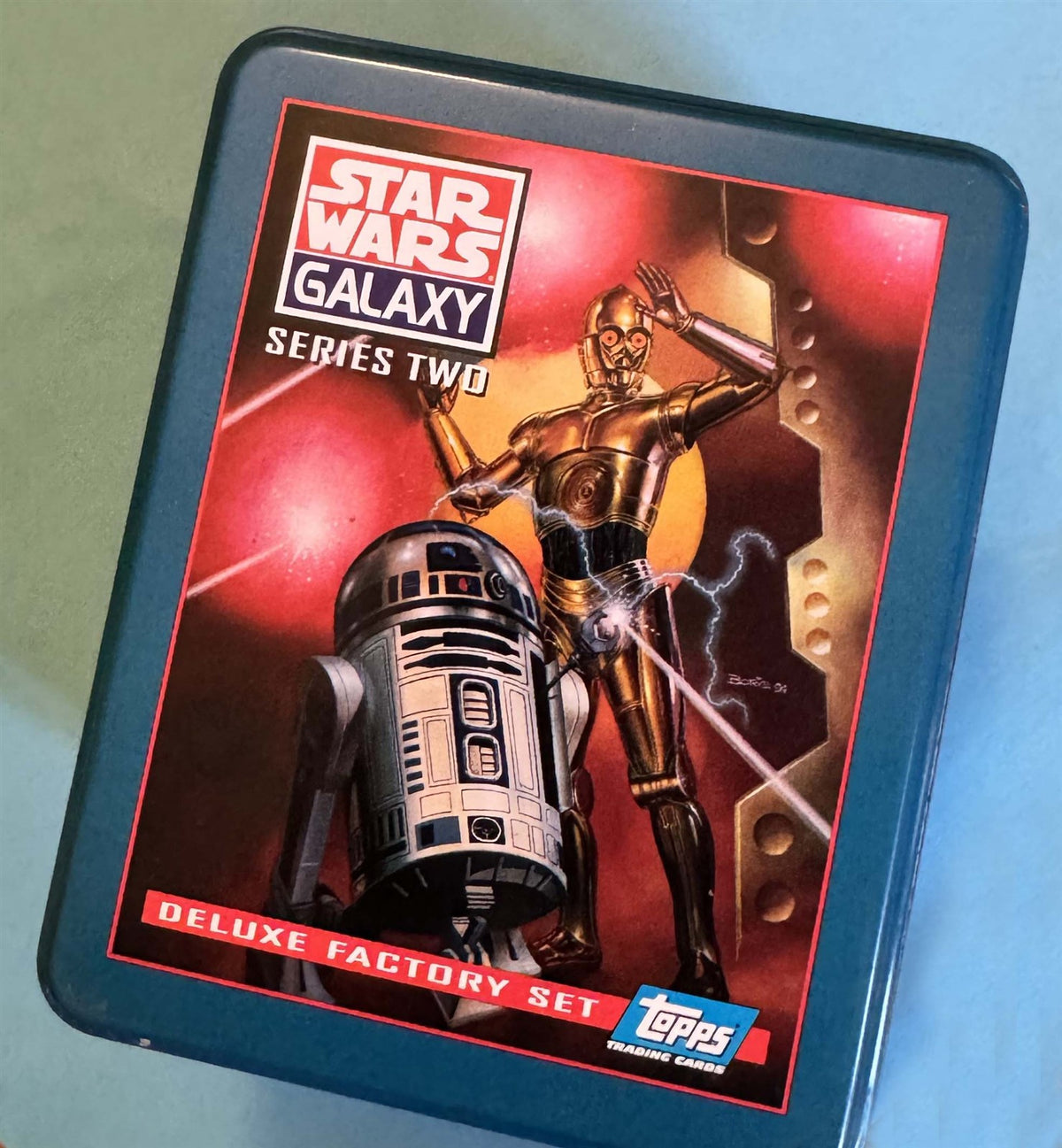 1994 Topps STAR WARS GALAXY Series 2 Collectors Tin Factory Stamped Set #1591