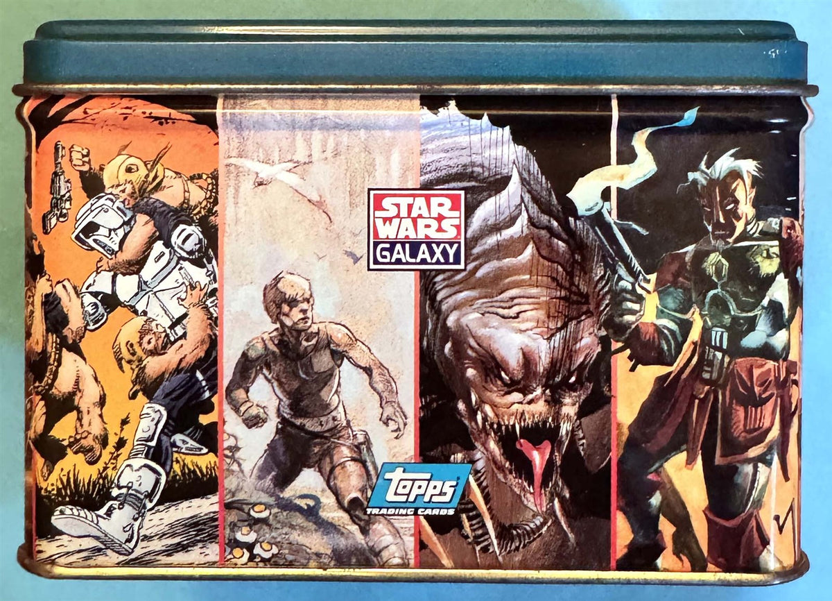 1994 Topps STAR WARS GALAXY Series 2 Collectors Tin Factory Stamped Set #1591