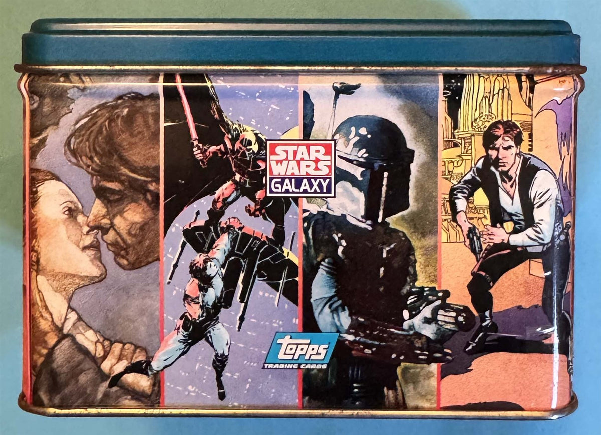 1994 Topps STAR WARS GALAXY Series 2 Collectors Tin Factory Stamped Set #1591