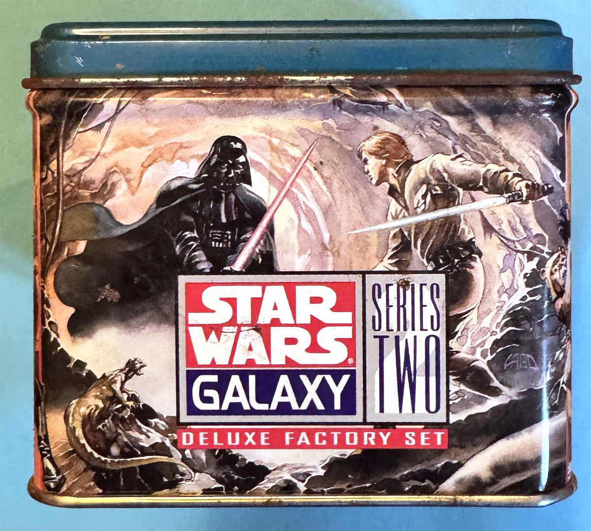 1994 Topps STAR WARS GALAXY Series 2 Collectors Tin Factory Stamped Set #1591