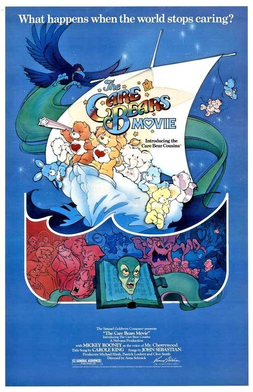 animated THE CARE BEARS MOVIE movie poster 11x17