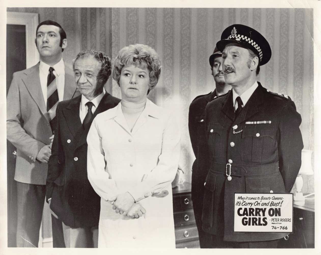 Sidney James Barbara Windsor CARRY ON GIRLS original 8x10 press photos 1974