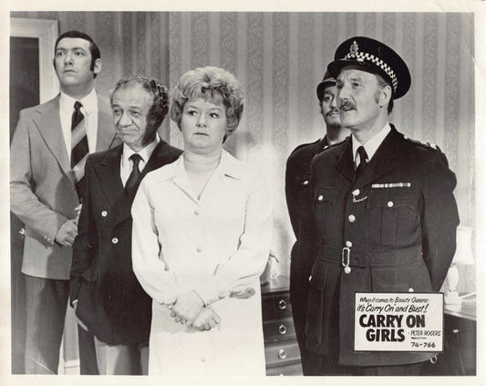 Sidney James Barbara Windsor CARRY ON GIRLS original 8x10 press photos 1974