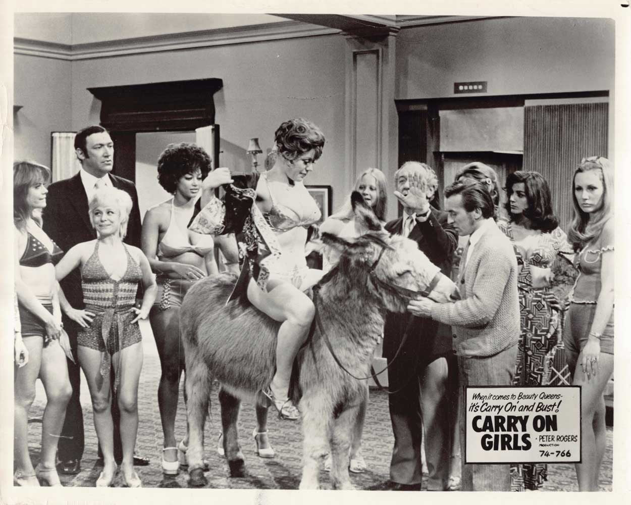 Sidney James Barbara Windsor CARRY ON GIRLS original 8x10 press photos 1974
