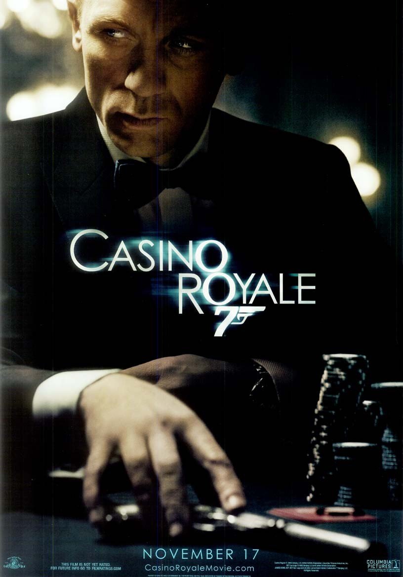 Daniel Craig CASINO ROYALE 007 original studio advance movie poster 11x17