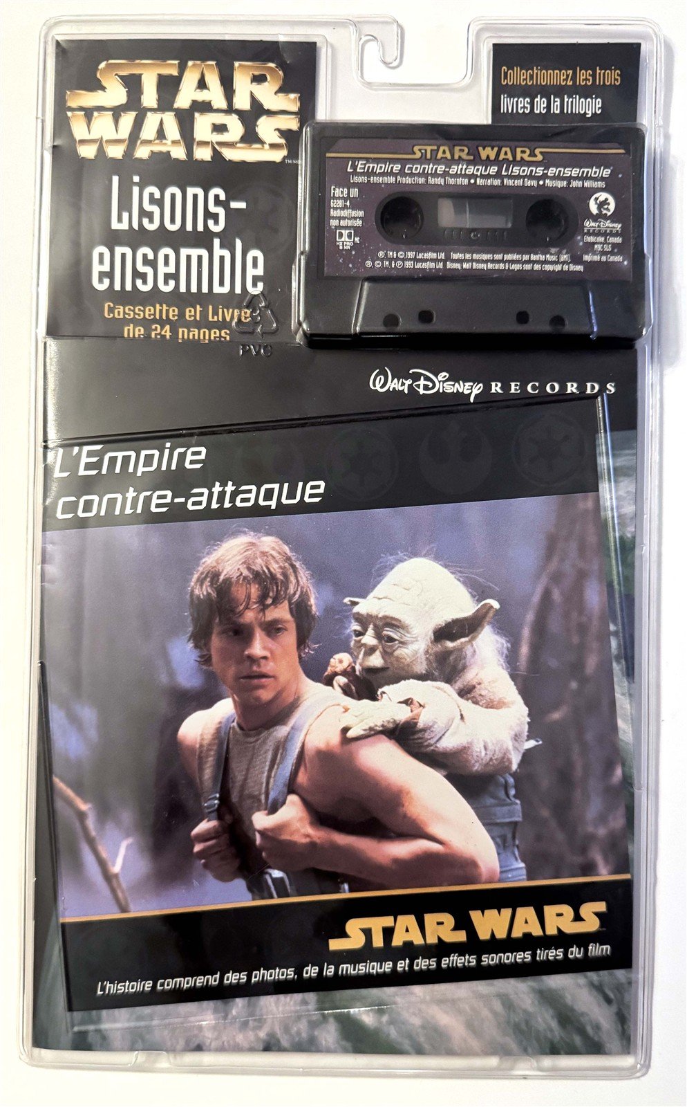 Walt Disney Records EMPIRE STRIKES BACK Read-Along 1997 cassette SEALED French