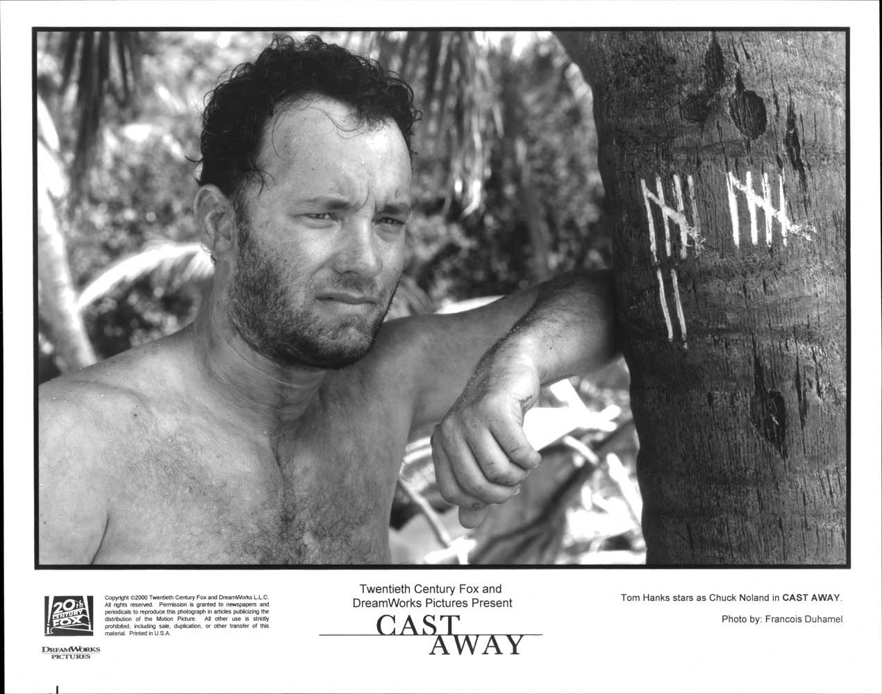 Tom Hanks CAST AWAY original 10x8 press photo 2000