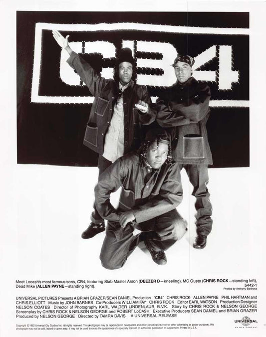 Chris Rock CB4 Deezer D Allen Payne original 8x10 press photo 1992