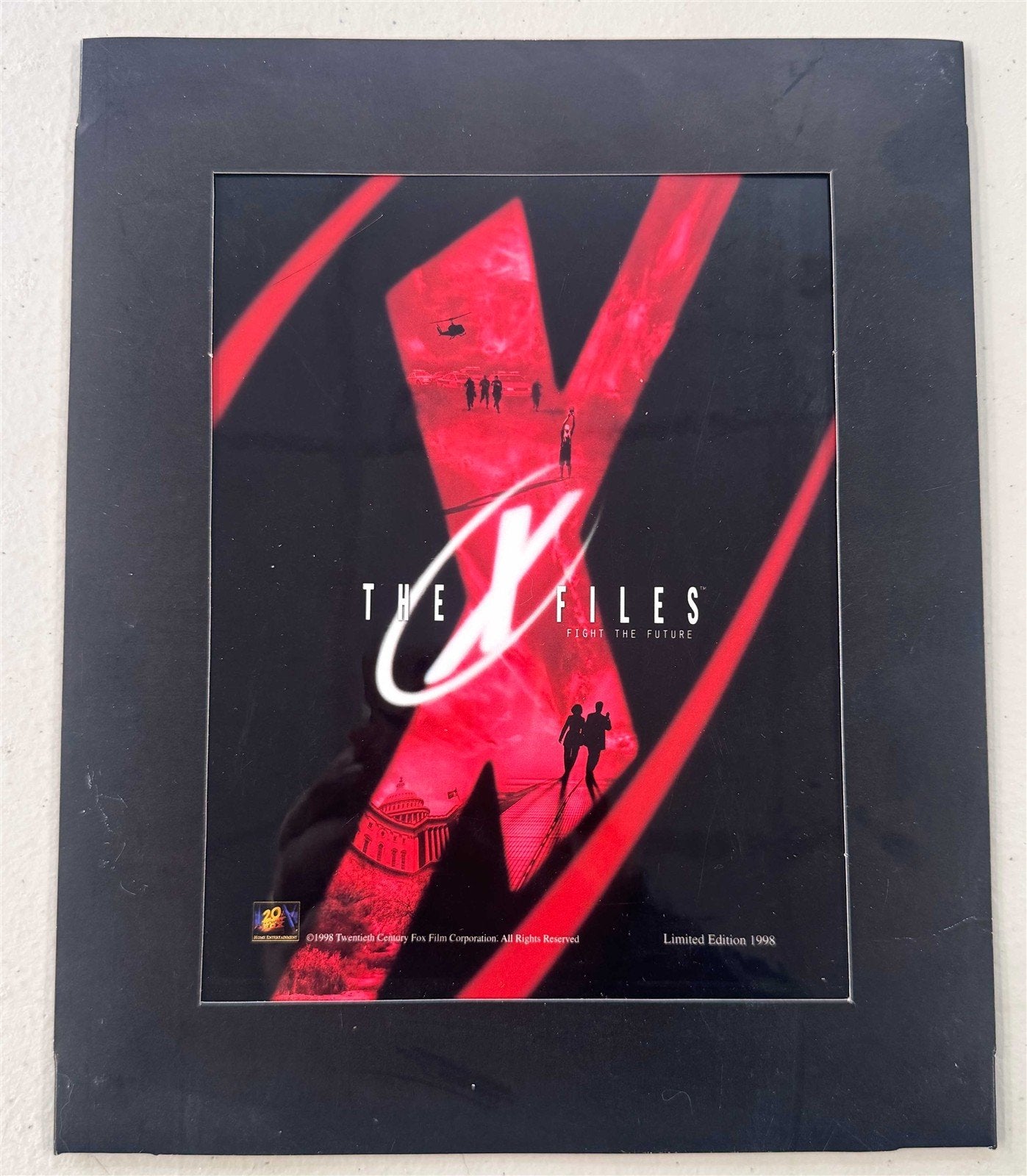 Gillian Anderson X-FILES MOVIE David Duchovny Suncoast cel lithograph 1998