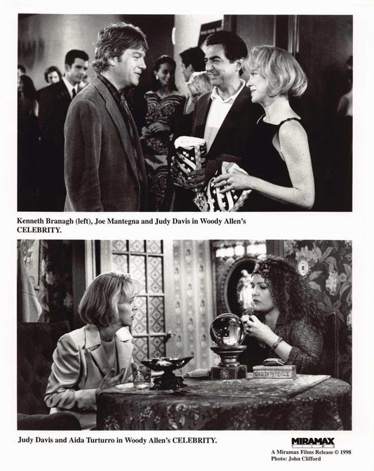 Kenneth Branagh CELEBRITY Judy Davis Joe Mantegna original 8x10 press photo 1998