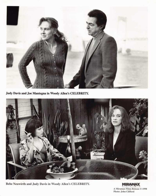 Bebe Neiwirth CELEBRITY Judy Davis Joe Mantegna original 8x10 press photo 1998