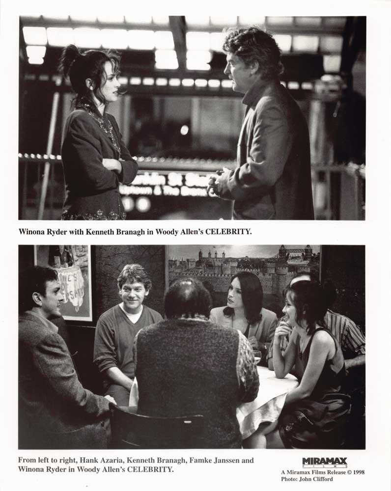 Kenneth Branagh CELEBRITY Winona Ryder Hank Azaria original 8x10 photo 1998
