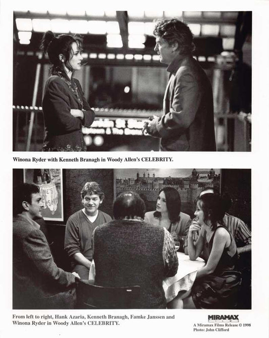 Kenneth Branagh CELEBRITY Winona Ryder Hank Azaria original 8x10 photo 1998