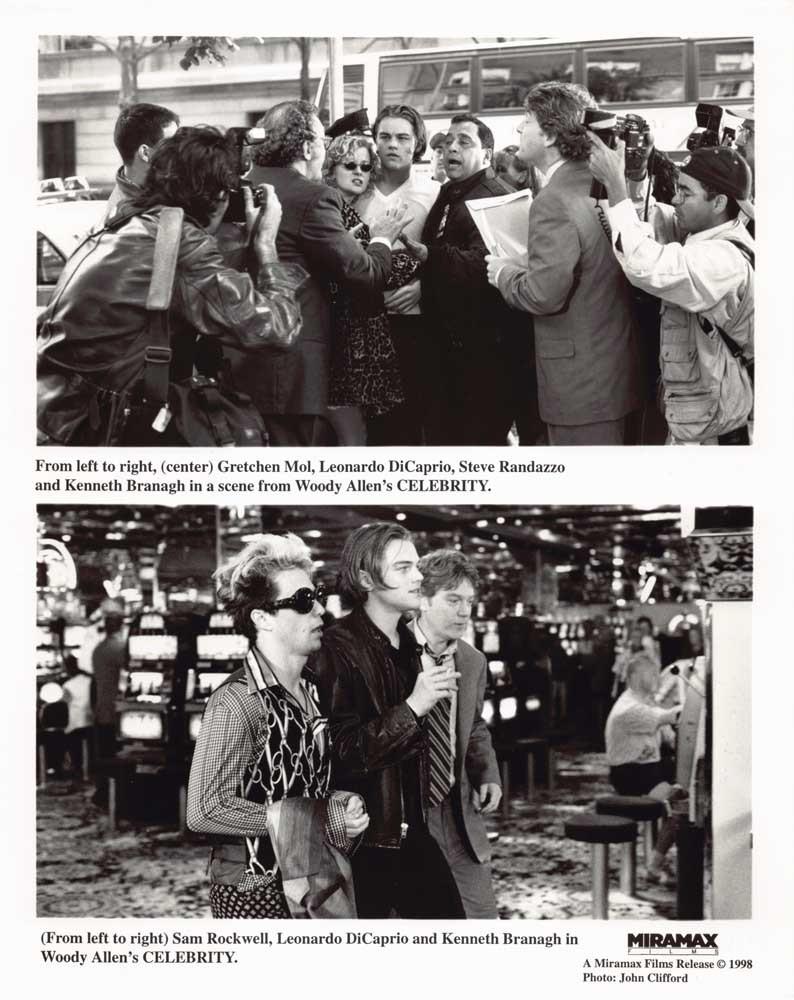 Kenneth Branagh CELEBRITY Leonardo DiCaprio original 8x10 press photo 1998