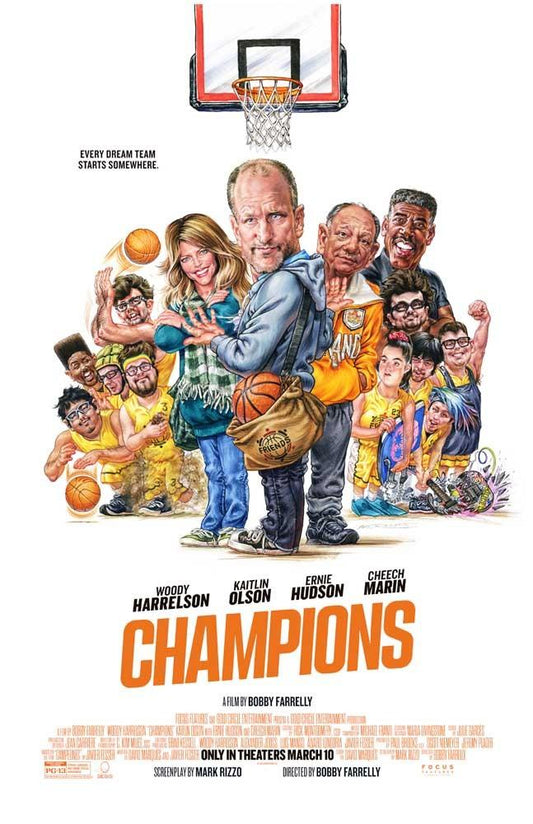 Woody Harrelson CHAMPIONS Cheech Marin Ernie Hudson artwork movie poster 11x17