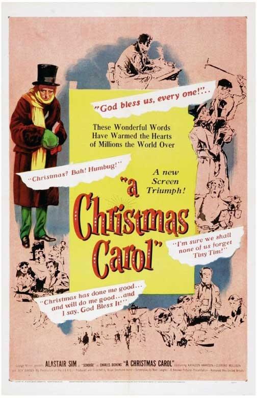 Alastair Sim A CHRISTMAS CAROL movie poster 11x17