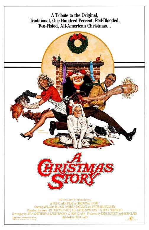 Darren McGavin A CHRISTMAS STORY Melinda Dillon movie poster 11x17