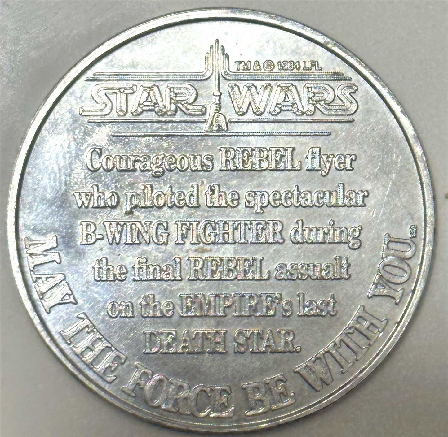 2019 Star Wars Celebration Chicago R2-D2 / Death Star Plans Data coin exclusive