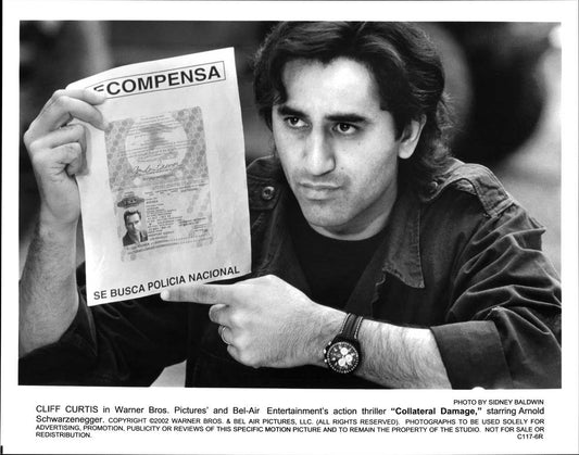 Cliff Curtis COLLATERAL DAMAGE original 10x8 press photo 2002