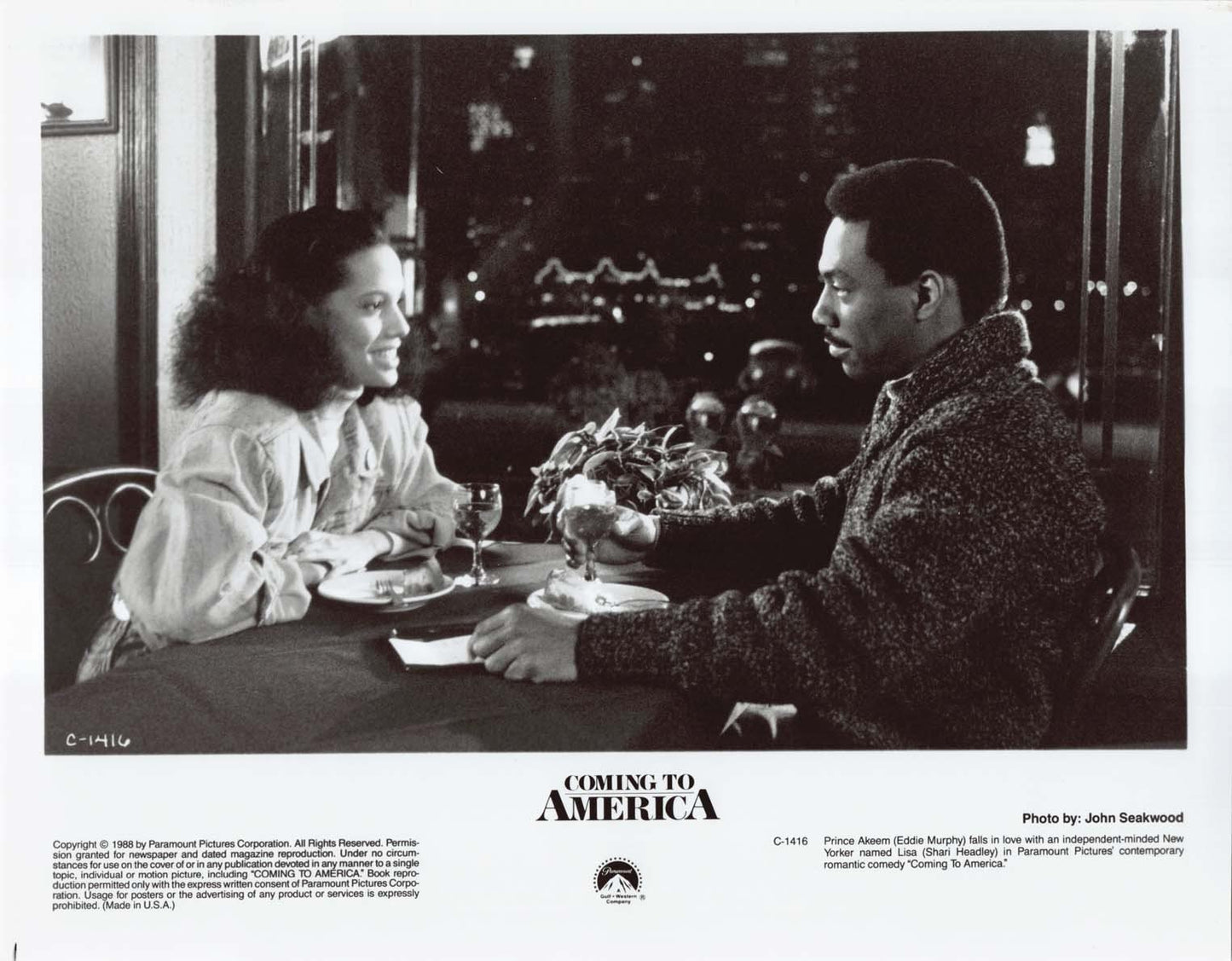 Eddie Murphy COMING TO AMERICA 1988 original 8x10 press photos