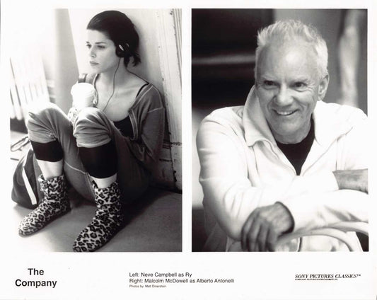 Neve Campbell THE COMPANY Malcolm McDowell original 8x10 press photo 2003