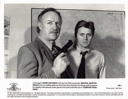 Gene Hackman Mikhail Baryshnikov COMPANY BUSINESS original 10x8 press photo 1991
